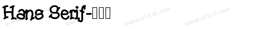 Hans Serif字体转换